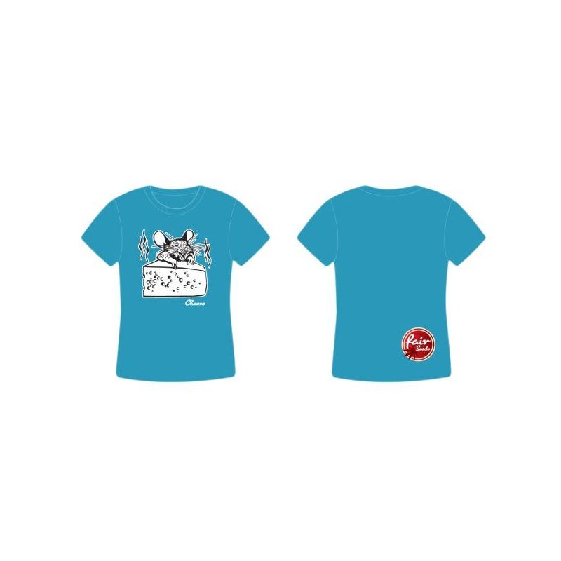 T-Shirt Fair Seeds Cheese blau Damen