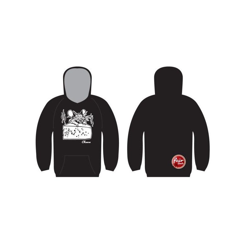 Fair Seeds Cheese schwarzes Herren-Sweatshirt