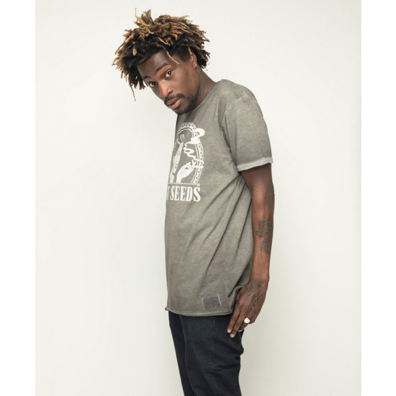 Sensi Seeds Oil Dyed Logo T-Shirt grau